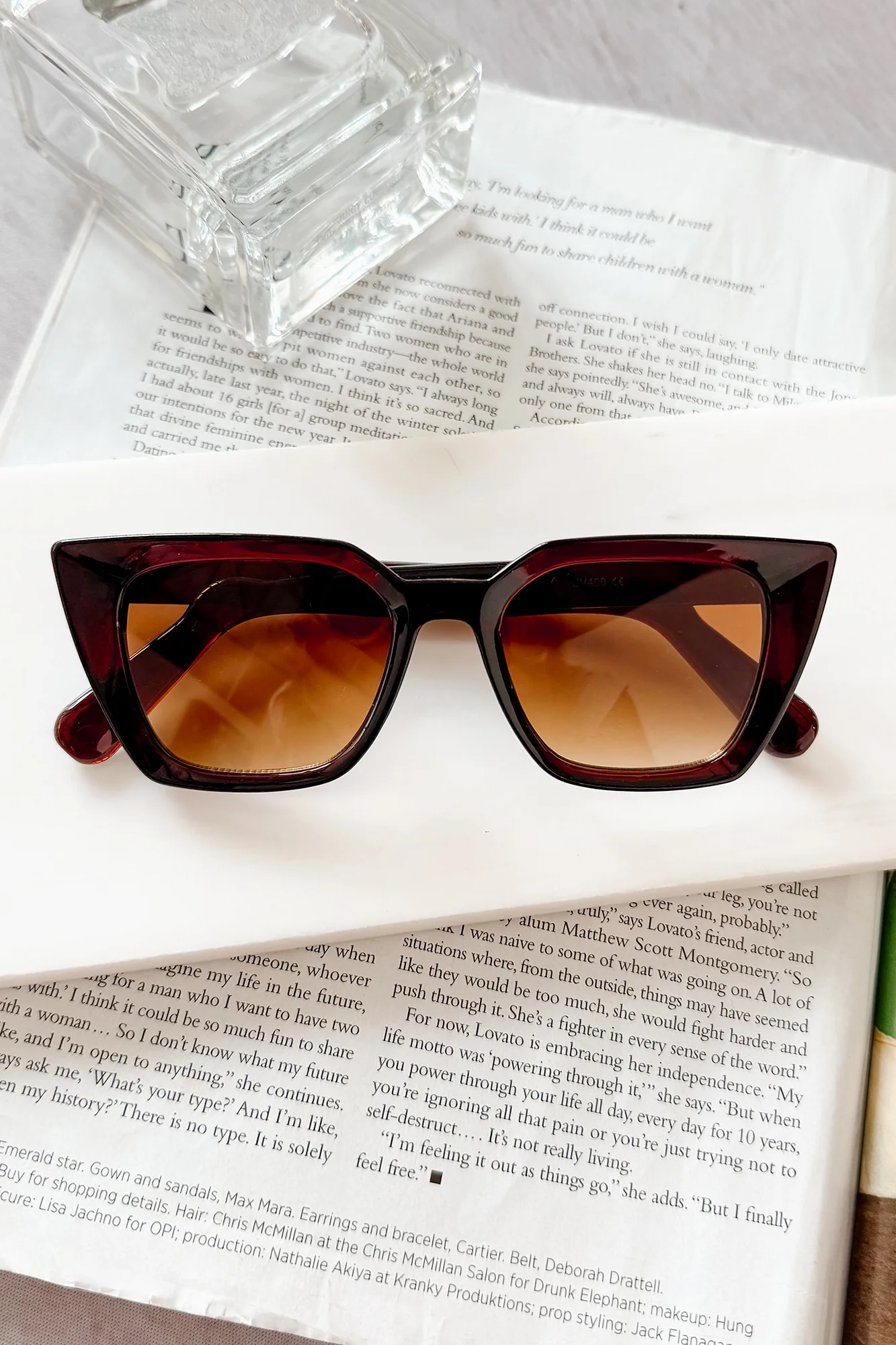 Errand Chic Squared Cat Eye Sunglasses (Multiple Color Options) - Image 2