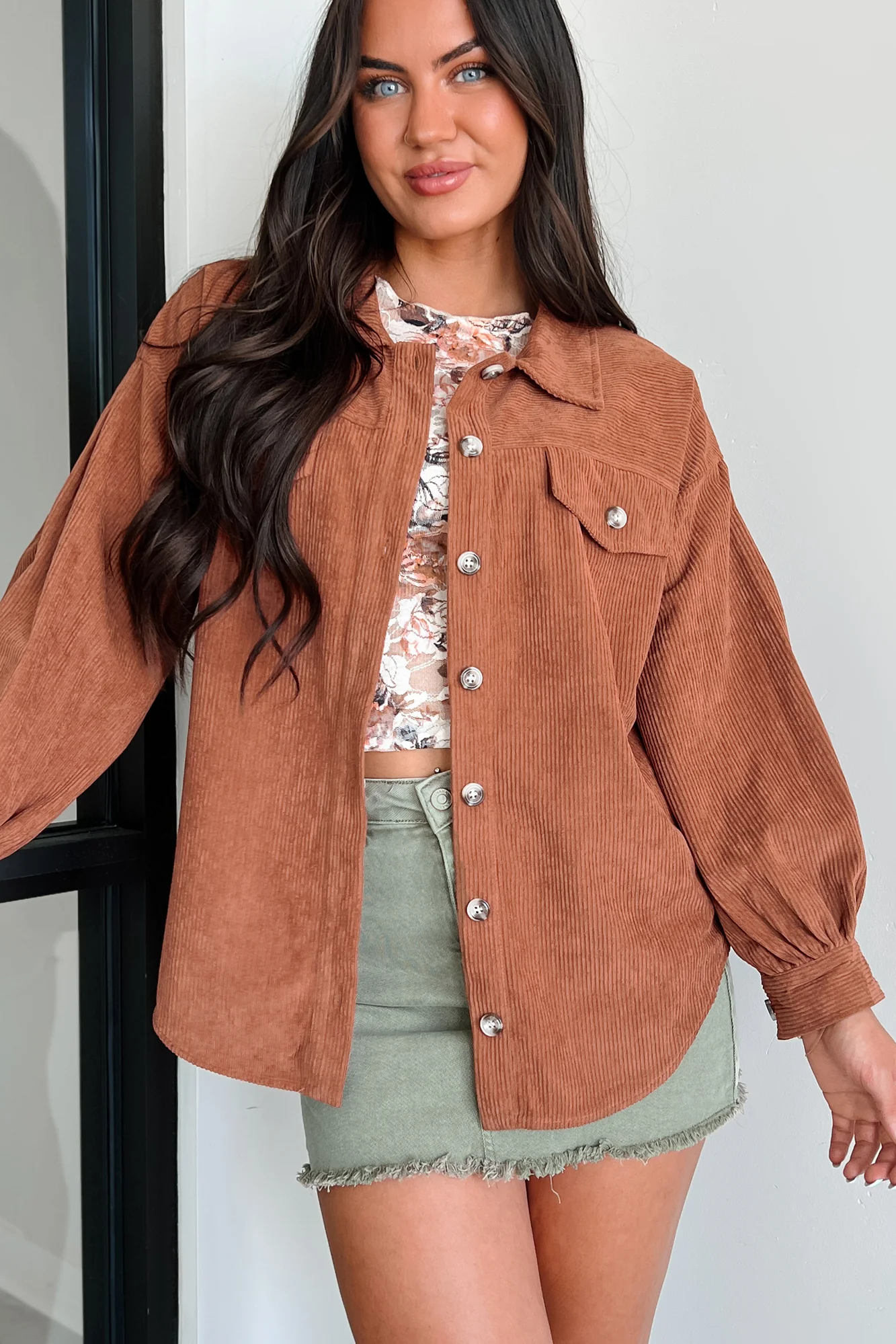 Harlan Corduroy Shacket (Copper) - Image 2