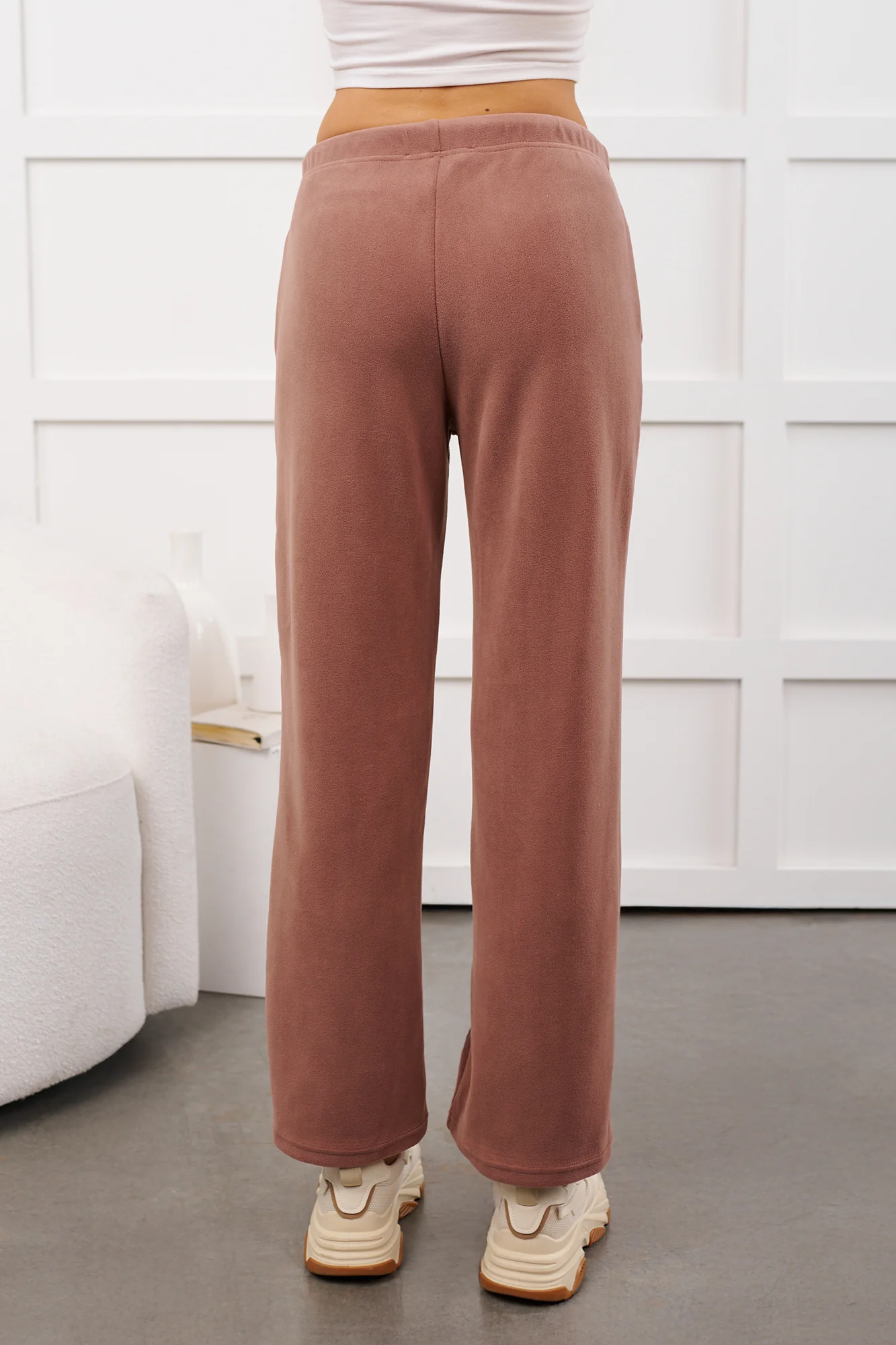 Hey Cutie Fleece Sweatpants (Wood Rose) - Image 5
