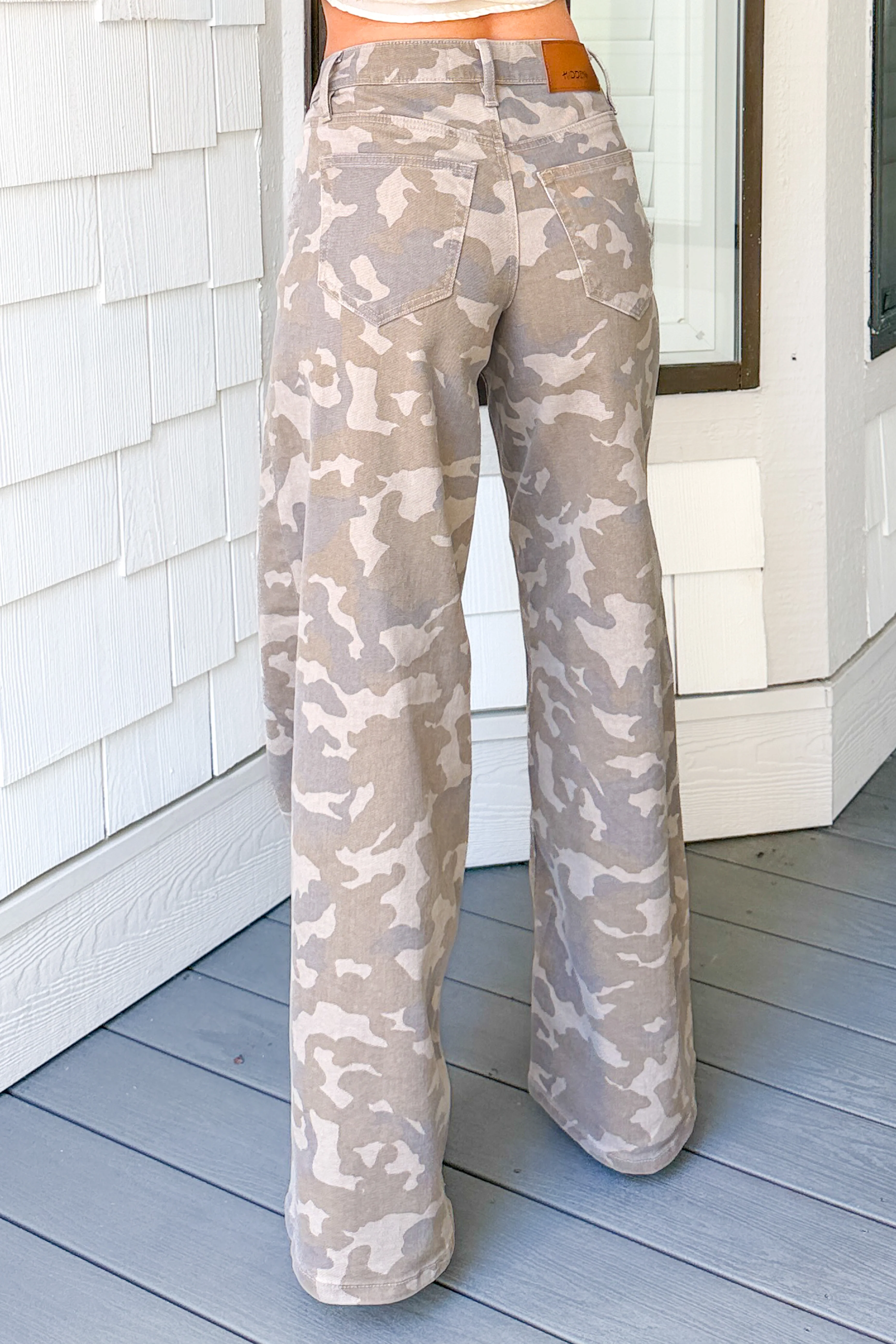 Mitchell Wide Leg Hidden Premium Jeans (Tan Camo) - Image 5