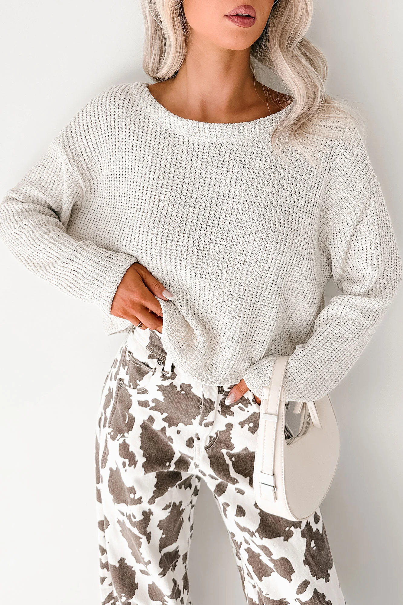 Quiet & Close Wide Neck Sweater (Natural) - Image 2