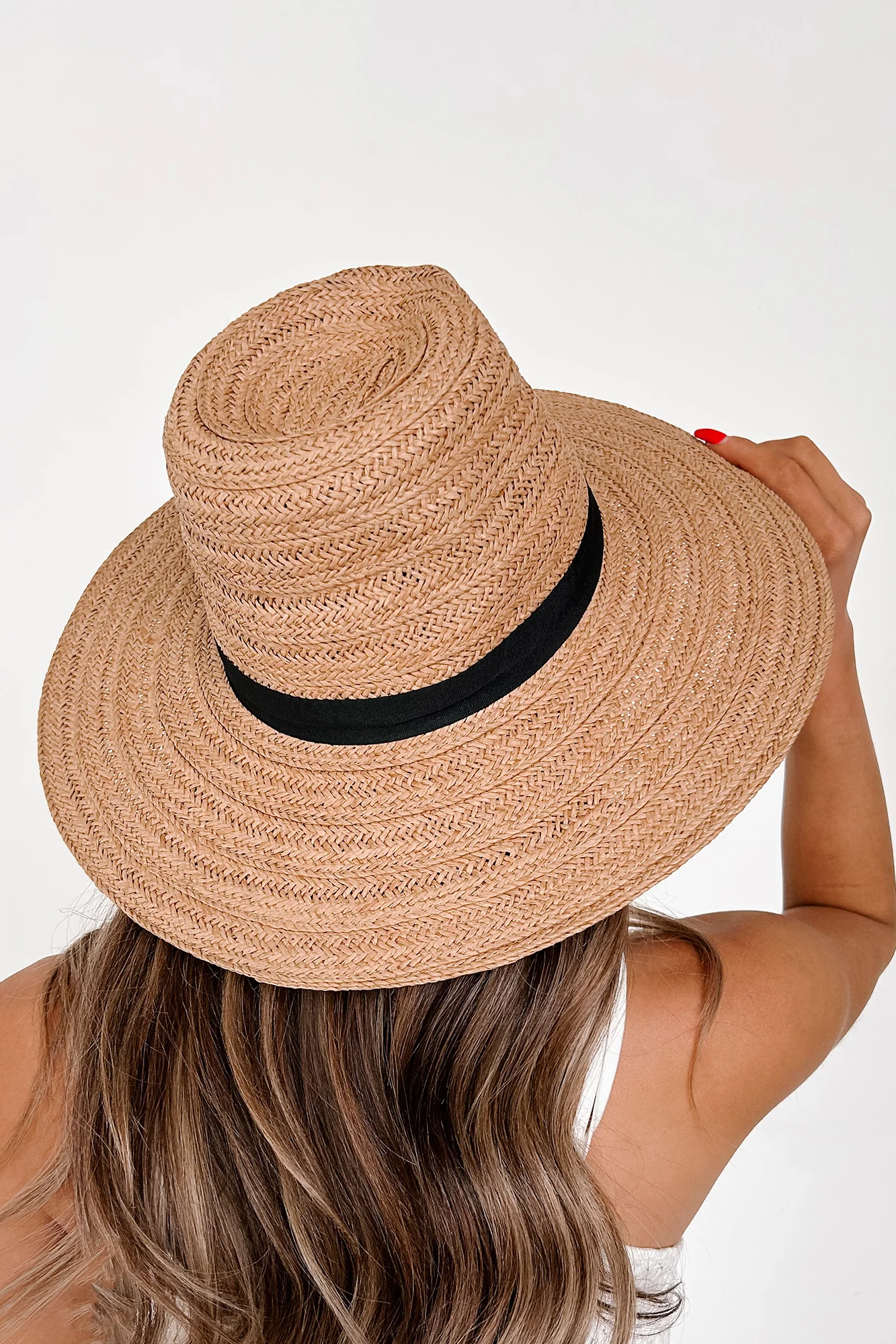 Shady Style Floppy Brim Straw Hat (Khaki) - Image 3